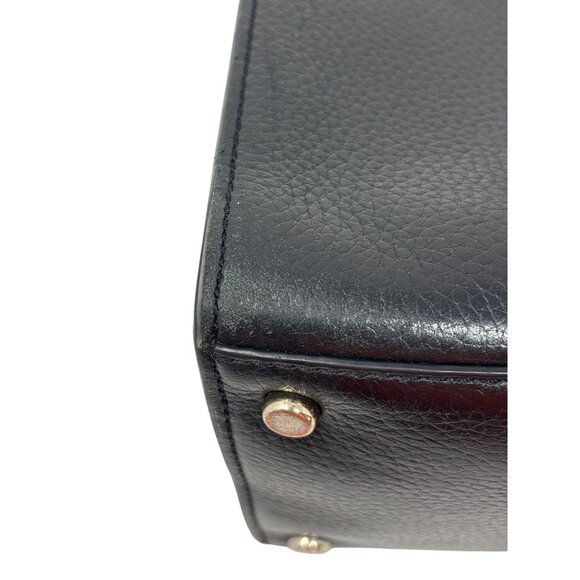 Kate Spade Hayes Medium Black Pebbled Leather Handbag Purse Crossbody - Picture 8 of 16